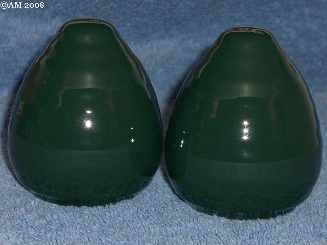 Frankoma Mountain Air shakers glazed forest green